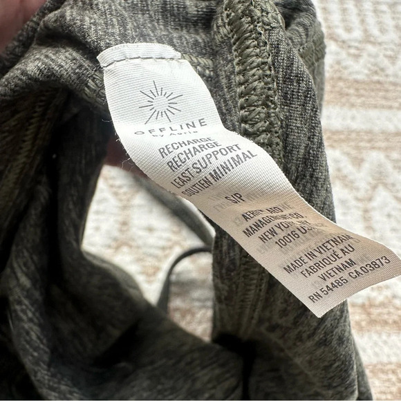 Aerie the hugger brami long line bra tank olive daze - Picture 8 of 9